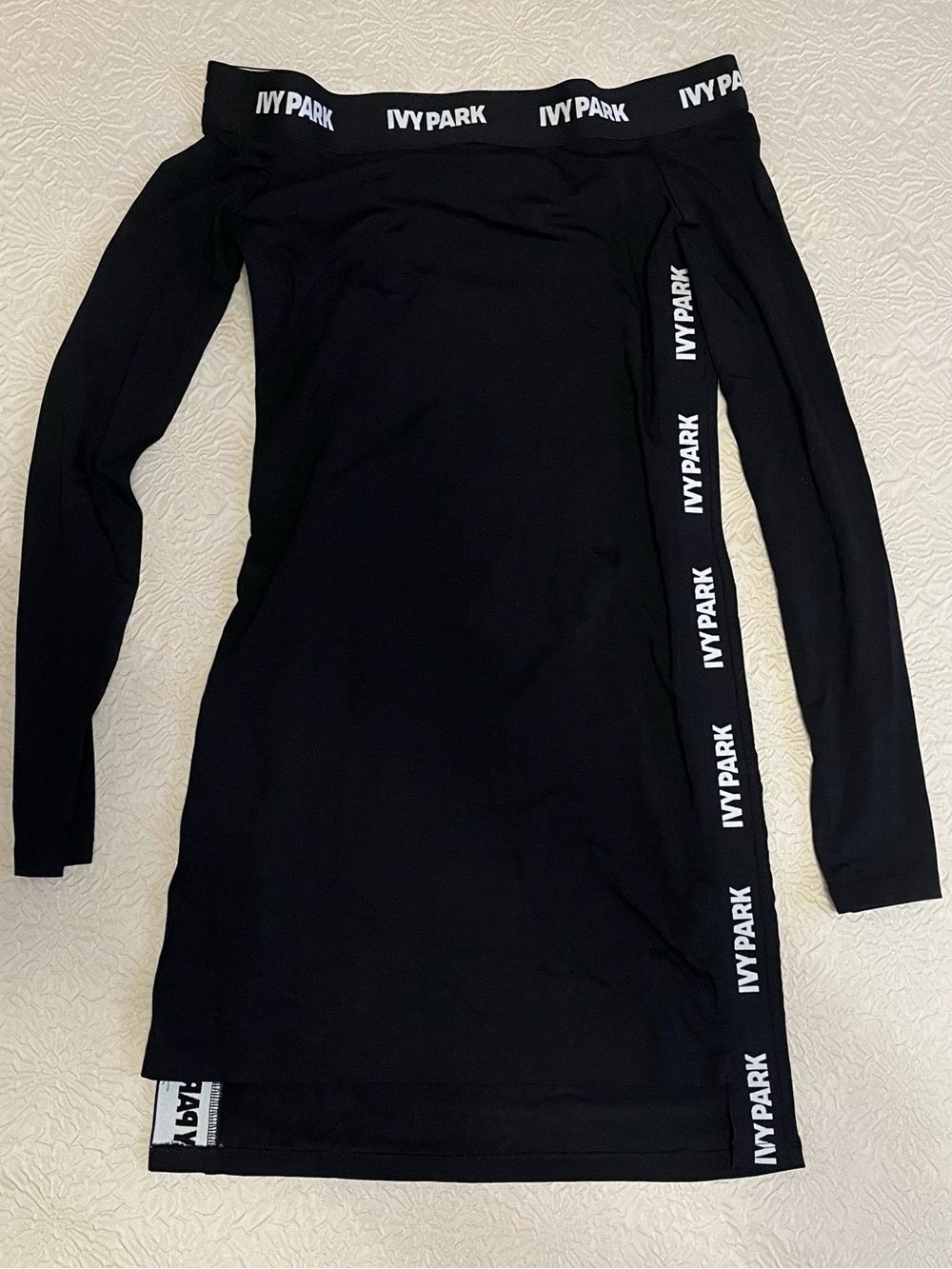 Ivy Park Beyoncé’s Brand Black Off-Shoulder Long Sleeve Dress